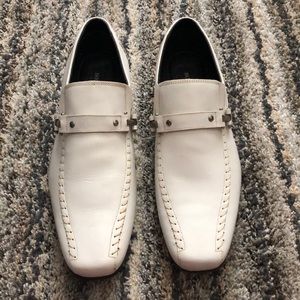 Size 11 White leather dress shoes